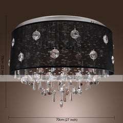 Lustre Moderno Cristal com 20 Lâmpadas
