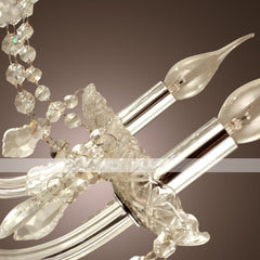 Lustre de Tecto de Estilo Palácio com 12 Luzes em Vela