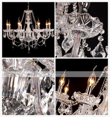 Lustre Estilo Palácio para 8 luzes com Lâmpadas em Formato de Vela