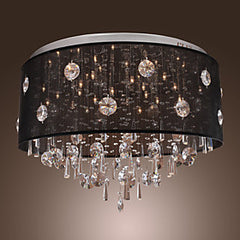 Lustre Moderno Cristal com 20 Lâmpadas